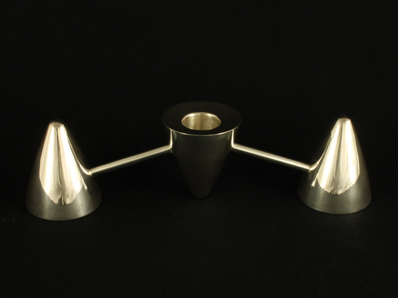 Candleholder - Single or two candle (II) - 925 Silver, 2008 - 21cm x 6cm x 5.5cm
