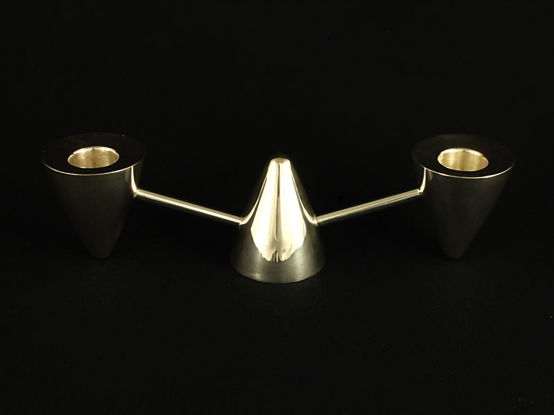 Candleholder - Single or two candle (II) - 925 Silver, 2008 - 21cm x 6cm x 5.5cm
