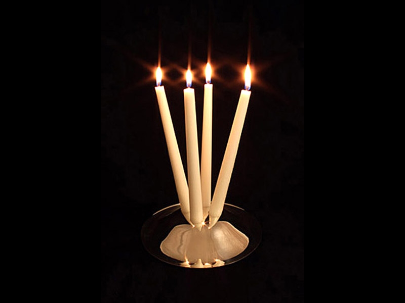 Candleholder - 925 Silver, 2009 -205mm x 50mm