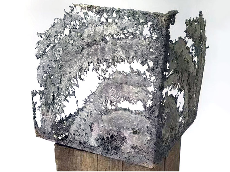 Cube IV - 925 Silver - 2022. 25cm x 25cm x 25cm.