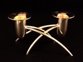 Candleholder Yhdess (Together) - 925 Silver, 2008 -135mm x 45mm x 75mm. Kultakeskus Oy, Finland.